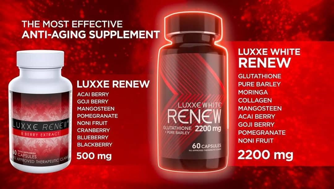 Luxxe White Renew Glutathione + Pure Barley with Collagen 2200mg