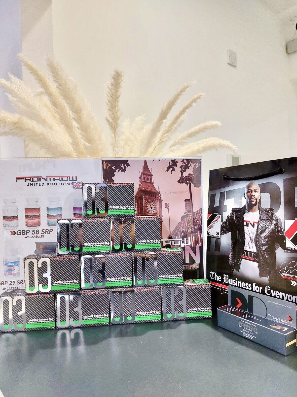 Frontrow Orange Papaya Bar Soap with Glutathione+Skin Vitamins+Kojic Acid