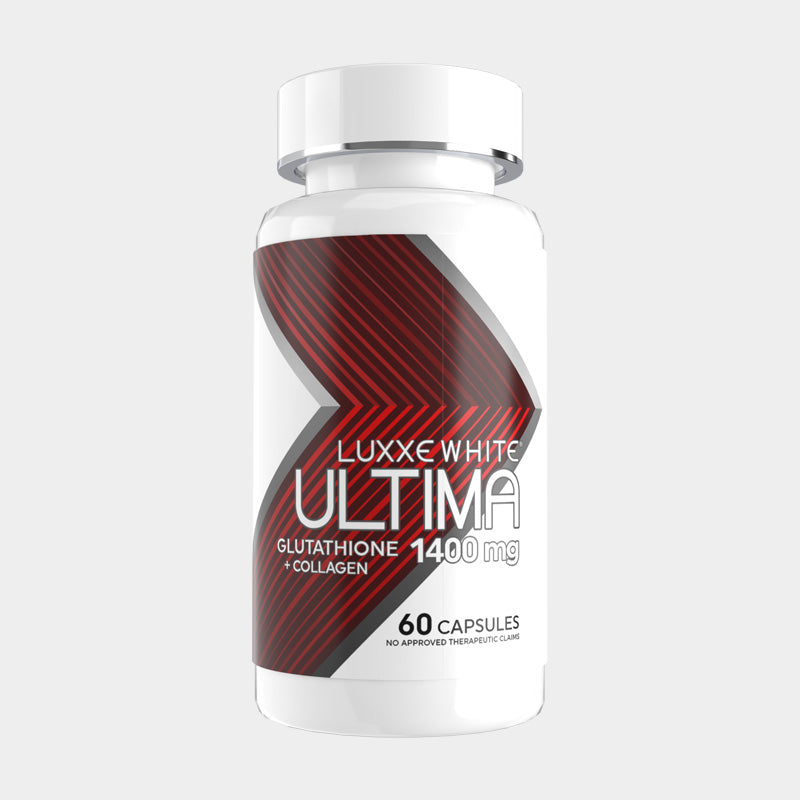 Luxxe White Ultima Glutathione + Collagen 1400mg with Hynalouric Acid, Niacinamide, & Oral Sunblock