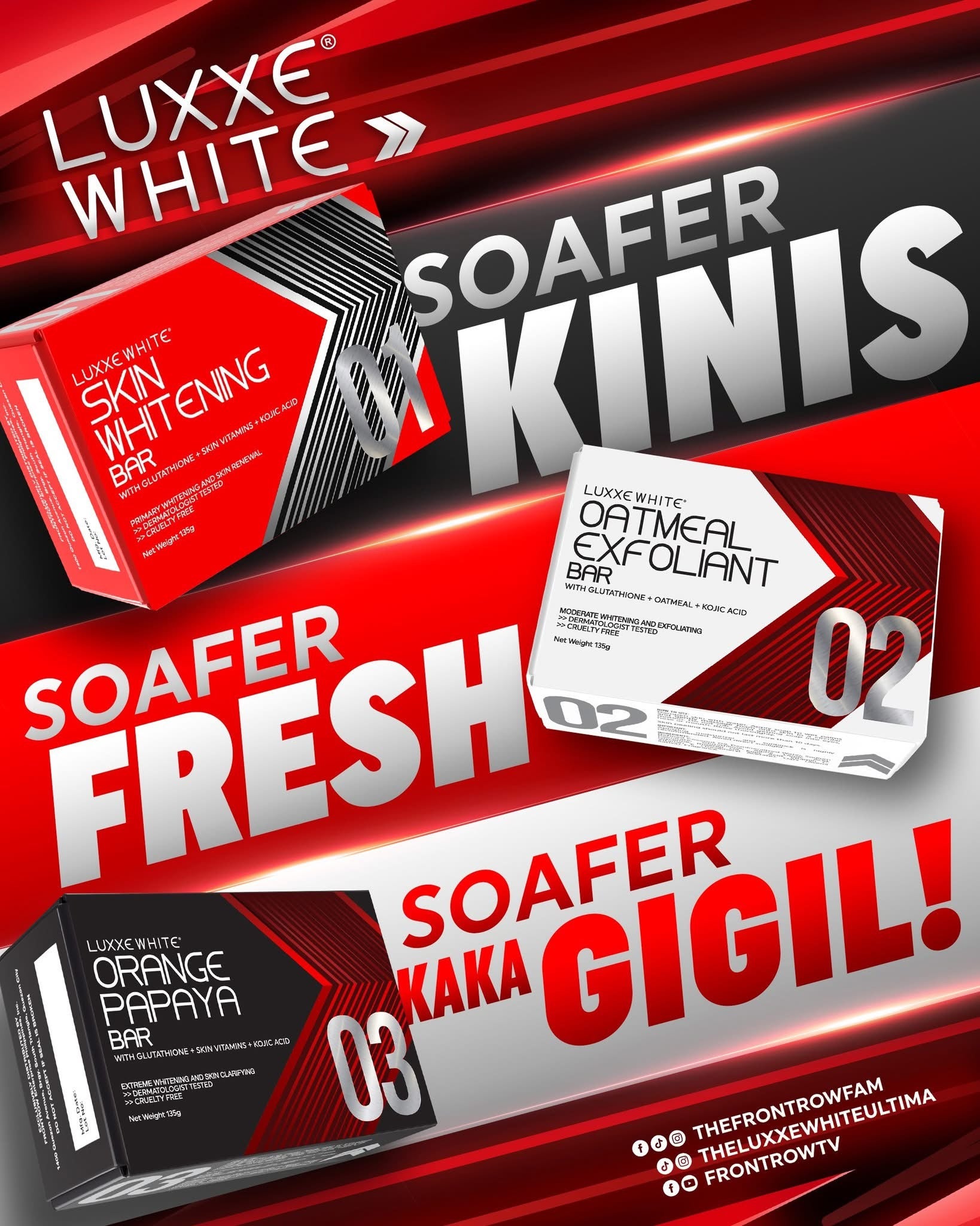 Luxxe White 01-02-03 Soap Set Frontrow UK Luxxe White 01-02-03 Soap Set Frontrow UK